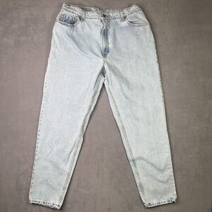 Vintage Levis 551 Jeans Womens 18 Medium Light Wash Relaxed Tapered Made USA 90s